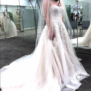 David’s Bridal wedding gown